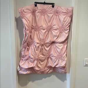 Chic Pink Textured baby comforter blanket